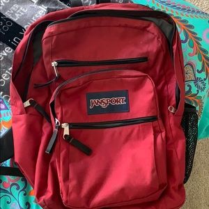 Jansport red big student backpack